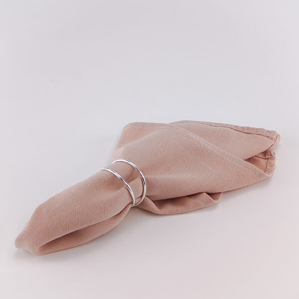 Serviette rose Leinenmix