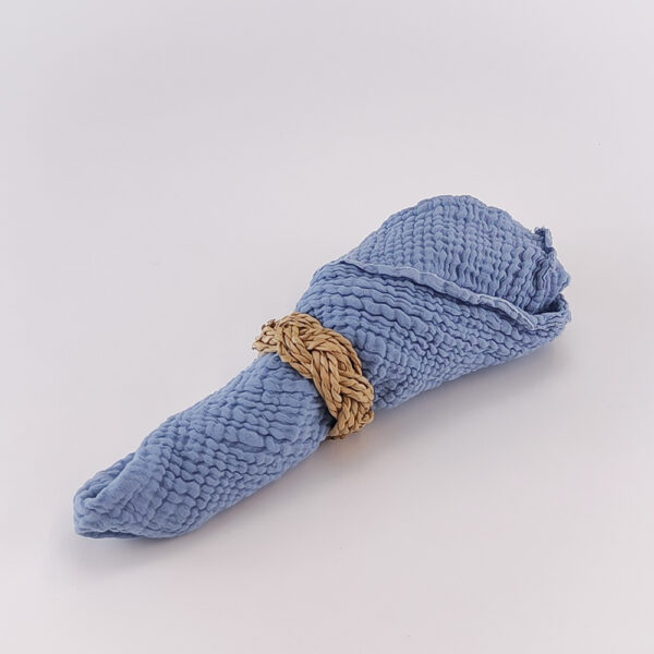 Serviette blau Musselin